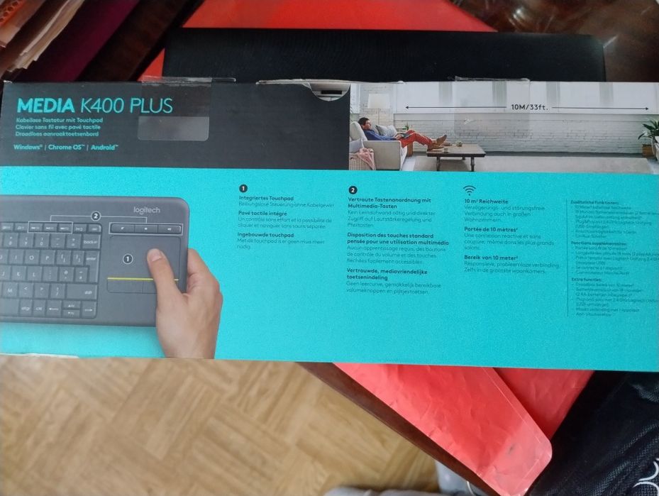 Клавиатура Logitech Media K400 Plus