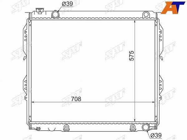 Радиатор Двигателя Toyota Sequoia