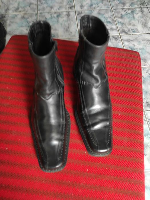 Cizme din piele naturală 100%, cu fermoar și îmblănite