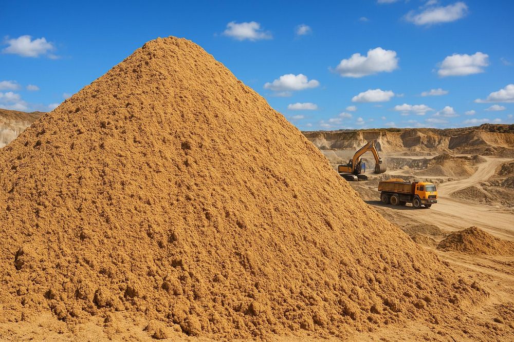 Песок (кум) карьерный мытый, прямо с карьера-производителя(Сертификат)