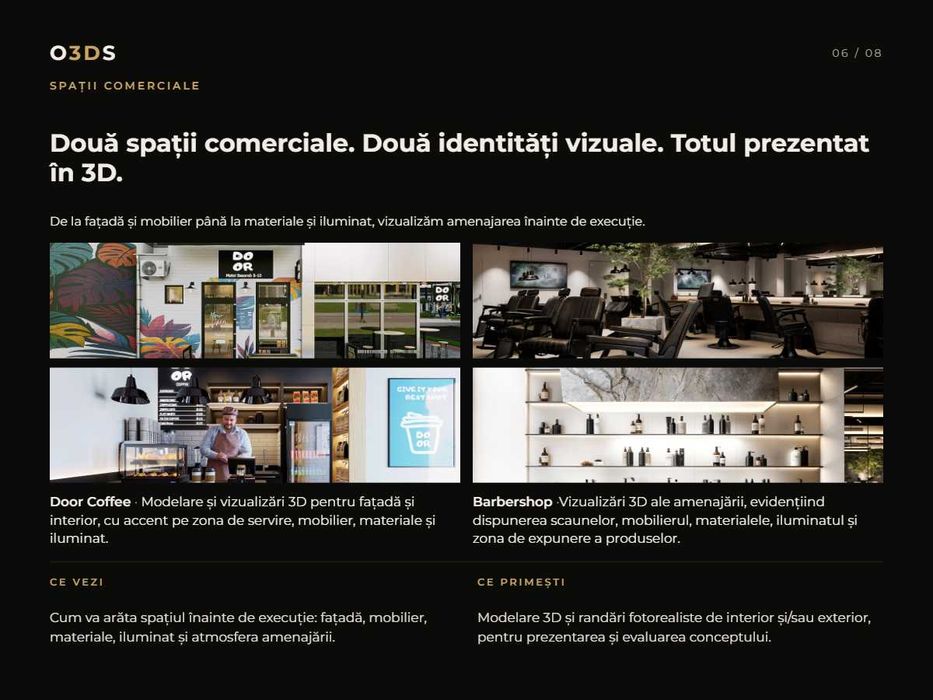 Design interior | spații comerciale si spații rezidențiale | Concept și randări 3D