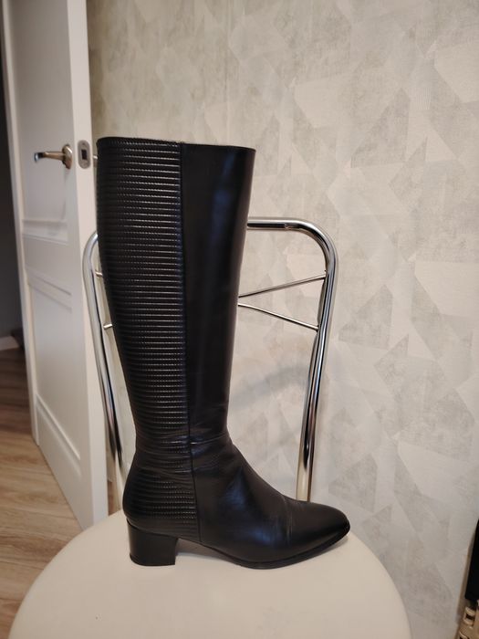 Сапоги чистая кожа