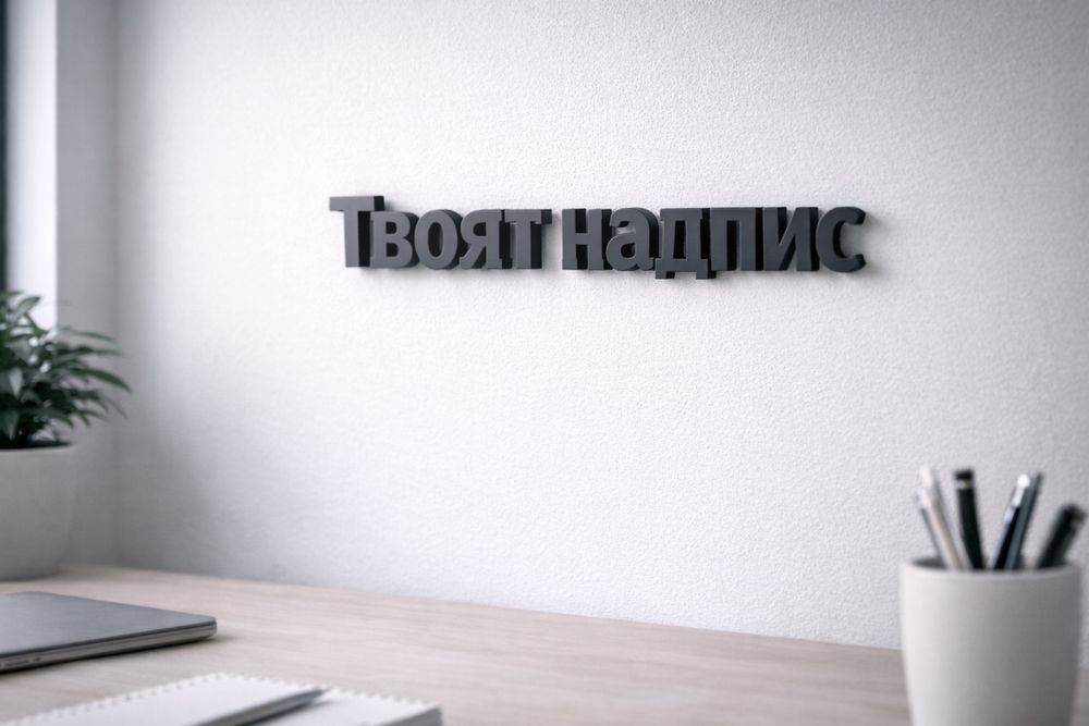 Професионална изработка на 3D надписи