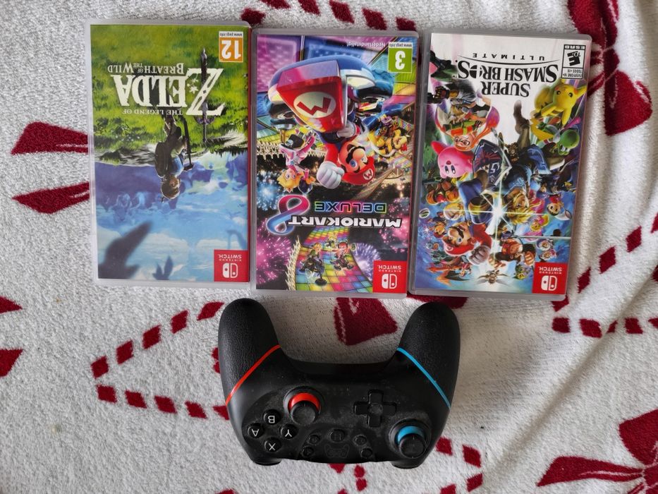 Nintendo switch с игри и аксесоари