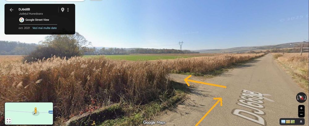 Teren ApăCanal extravilan Mărtinești între Simeria - Orăștie 23km Deva