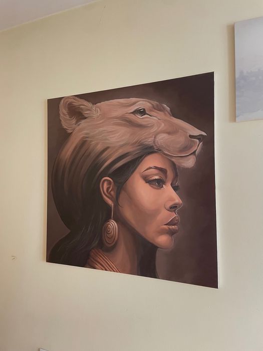 Картина „Сила“ 100х100 см, масло върху платно