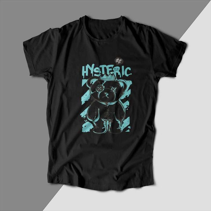 Черни тениски с Teddy Bear, Различни мечета, Тениска с щампа