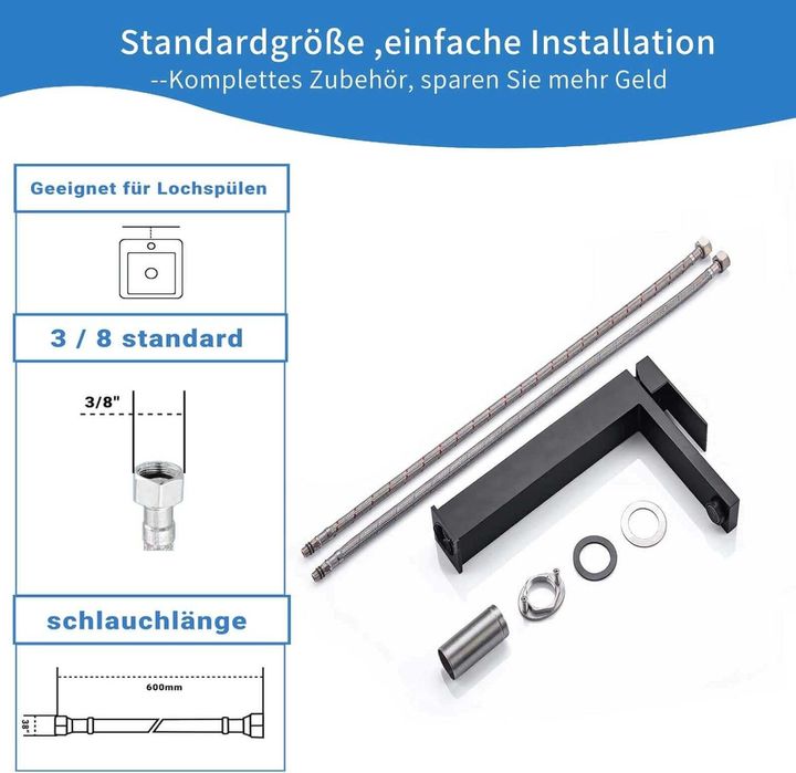 Baterie de baie  înălțimea  de 250 mm