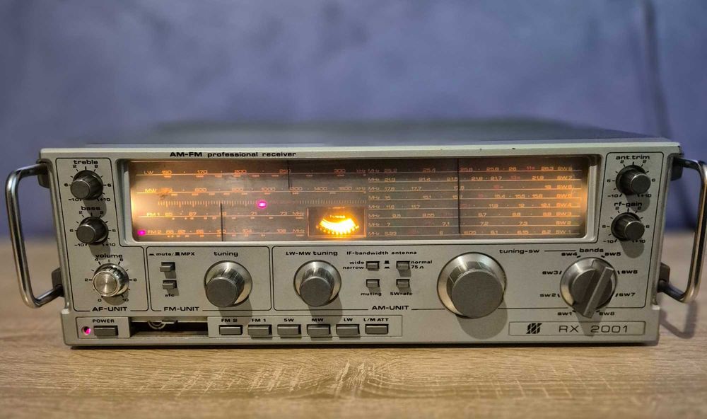 Receiver Rx 2001 Professional Radio Cu Amplificator,Vintage 1985 Romania