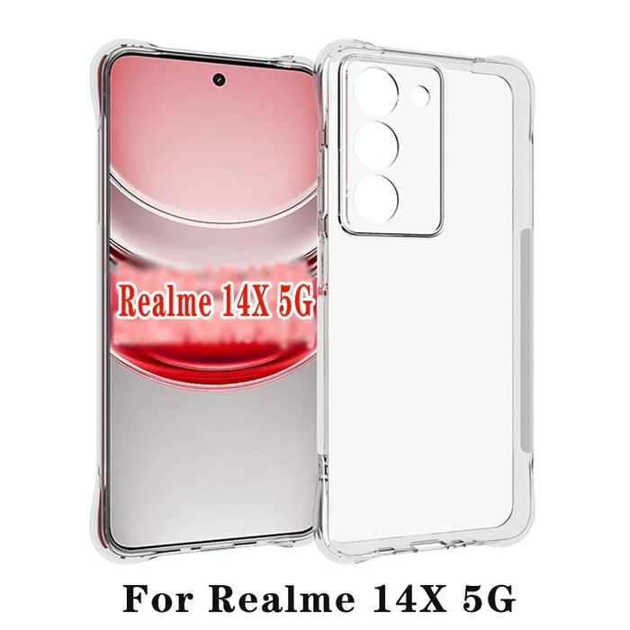 Realme Note 60 / 14X / Удароустойчив силиконов кейс с камера протектор
