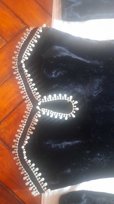 Официална черна рокля дълга и дамско сако, S номер.