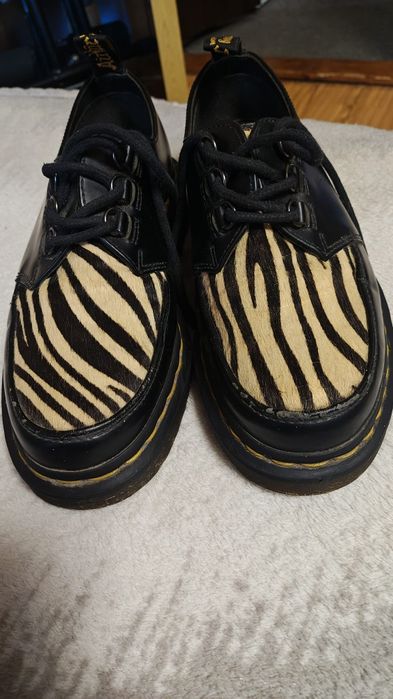 Pantofi Dr Martens Ramsey Zebra Creepers marime 38