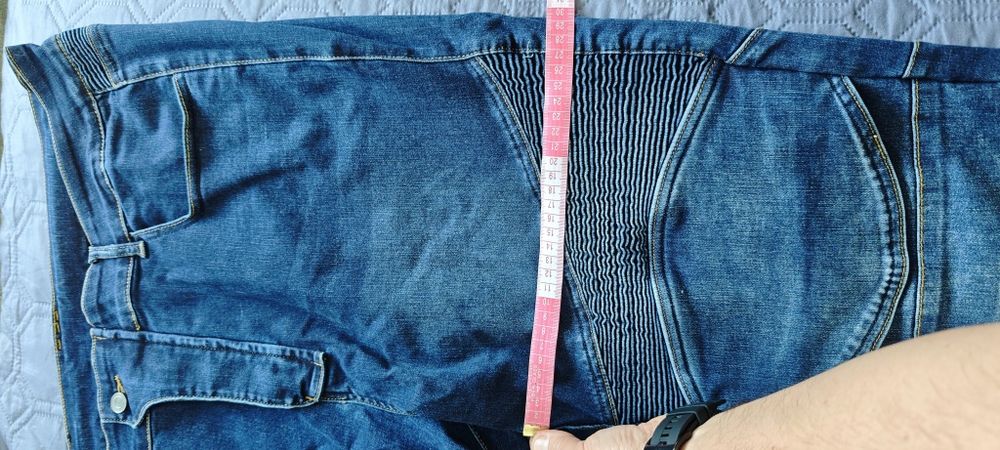 Blugi moto albastri 3XL