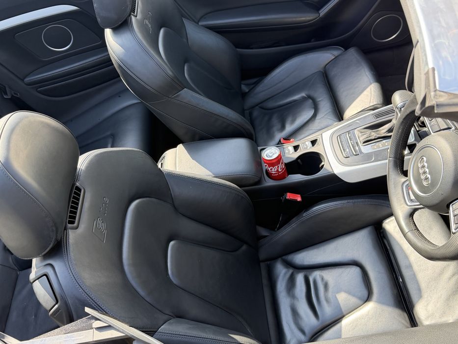 Fata completa audi a5 facelfit sline 2014 cabrio bot complet motor 1.8 tfsi cjeb LY9B bara capota far aripa