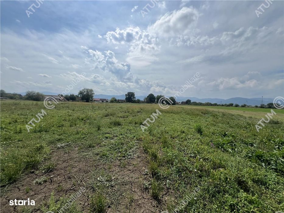 Teren intravilan de 8600 mp cu deschidere la doua drumuri in Cristian
