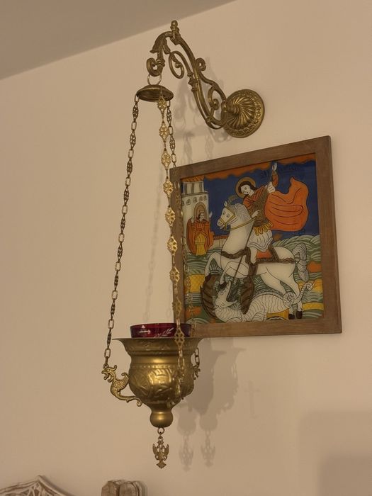 Icoana pe sticla Sfantul Mare Mucenic Gheorghe