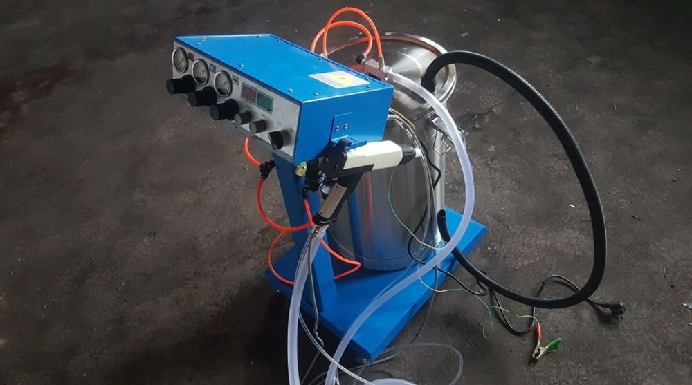 Pistol vopsit camp electrostatic pulbere/ vopsea lichida, cuptoare