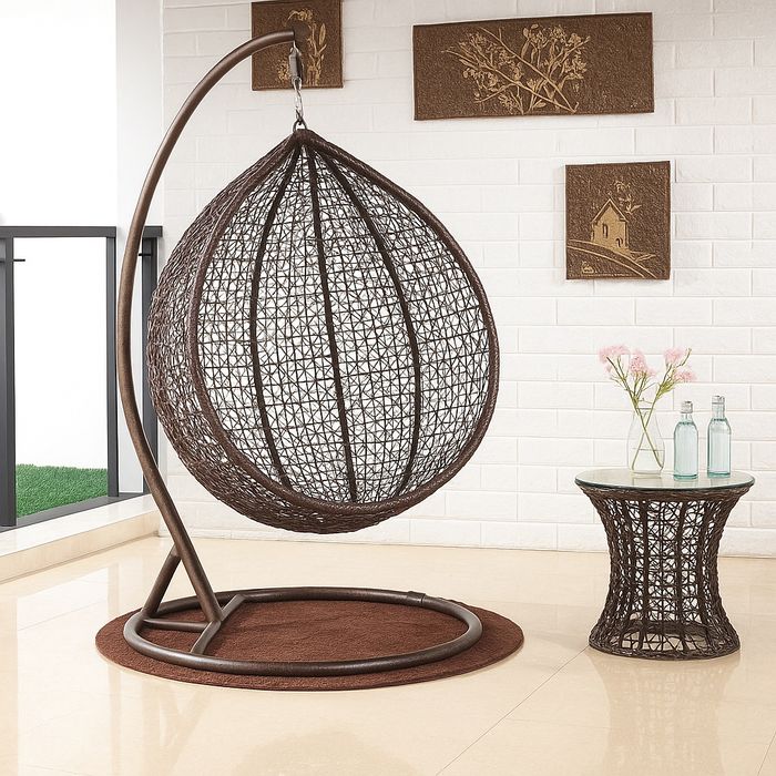 Кафява Ратанова Люлка с Голямо Гнездо, Усилена Конструкция