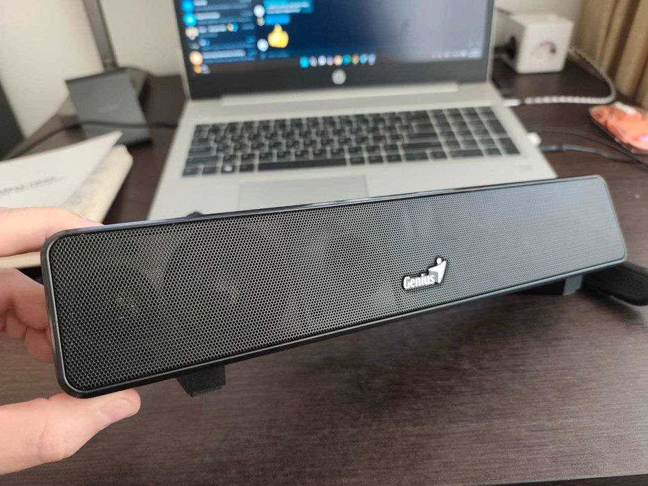 Акустична система Genius SoundBar 100 – USB, 6W, много добро състояние