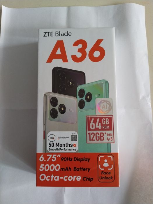 Продам новый смартфон ZTE A 36.