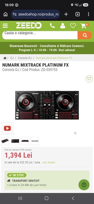 Vand Consola DJ,mixer pasiv si boxe active