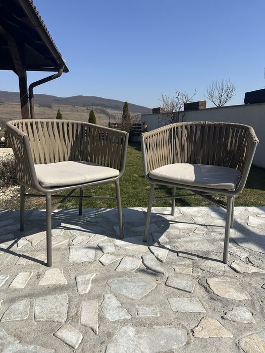 Vand 6 scaune de terasa, scaune gradina, exterior