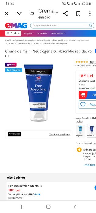 Produse cosmetice de îngrijire Neutrogena