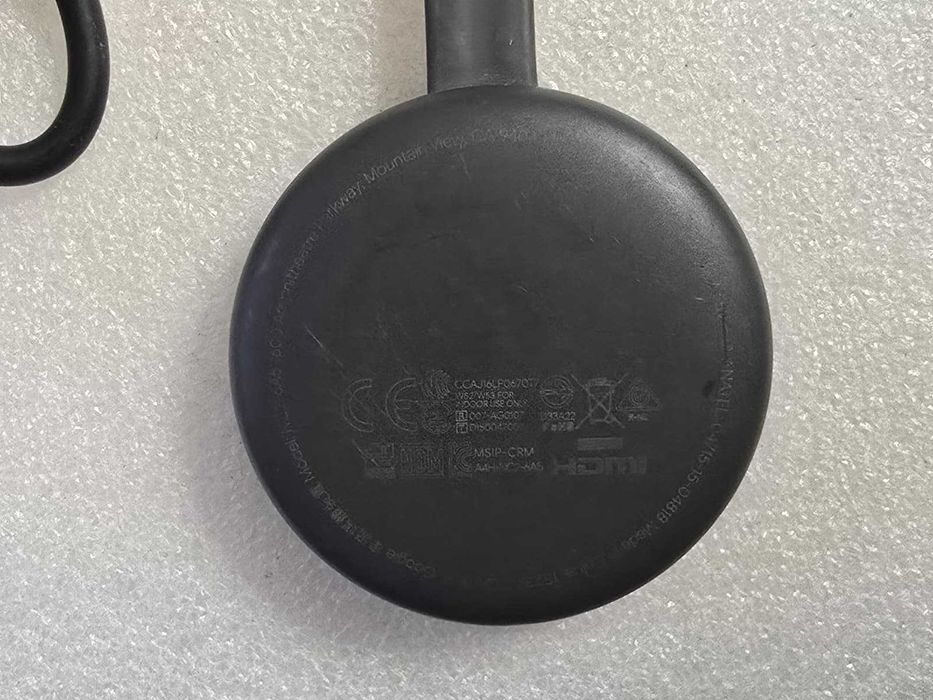 Chromecast Google 3rd Gen. Model NC2-6A5-1600 Portable Media Streamer