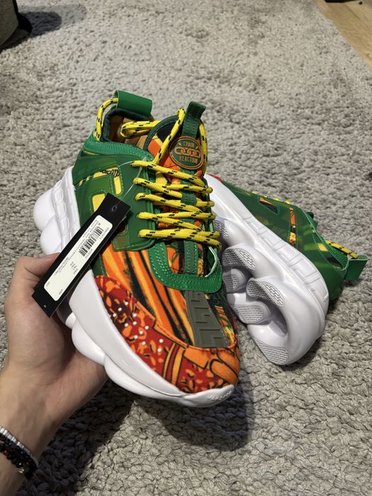 Adidasi Versace Chain Reaction Tropical Green noi