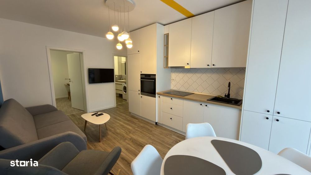 Apartament 3 camere, 2 bai, 57 mp, mobilat, parcare, zona Centru Vechi