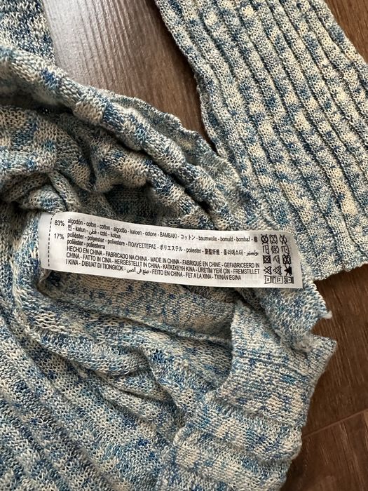 Zara платье вязанное хлопоковое