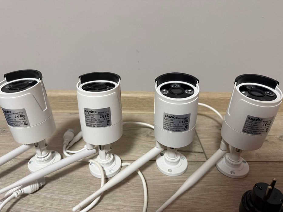 Комплект за 1080p видео наблюдение (4 броя охранителни камери) SANNCE.