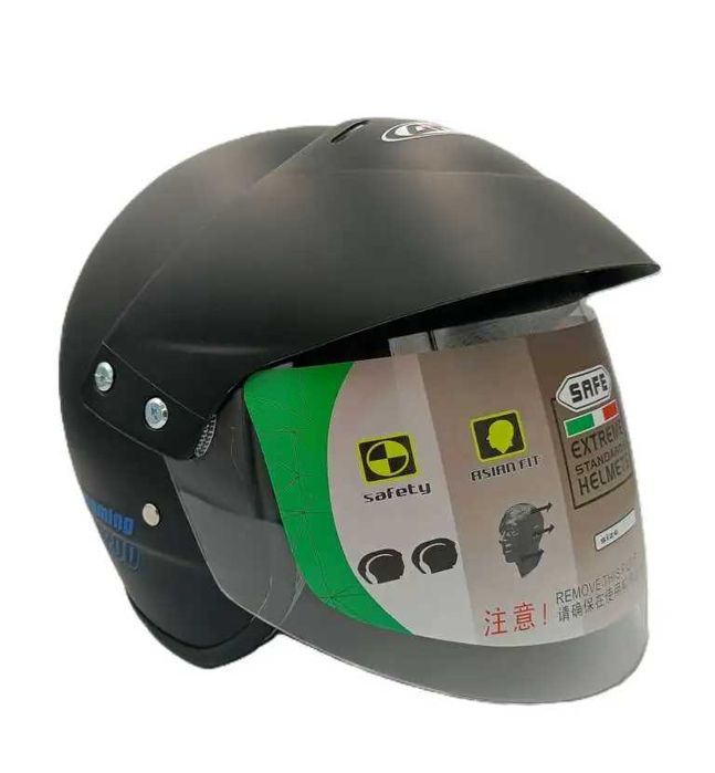 Отворена каска за скутер черен мат