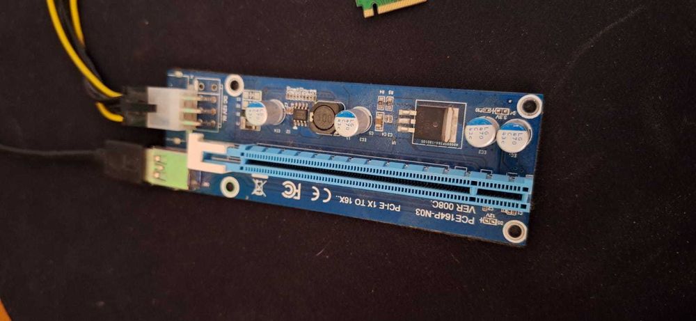 Mini PCI-E TO 16X Riser Card, PCI-E Express Riser Card, VER. 008C