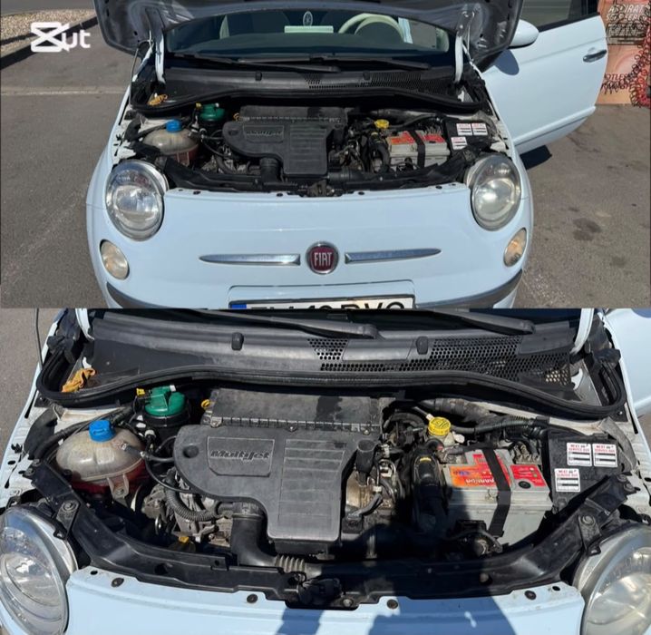Fiat 500 baby blue