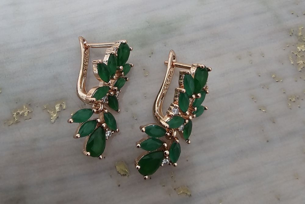 Серьги 585 опылёнка