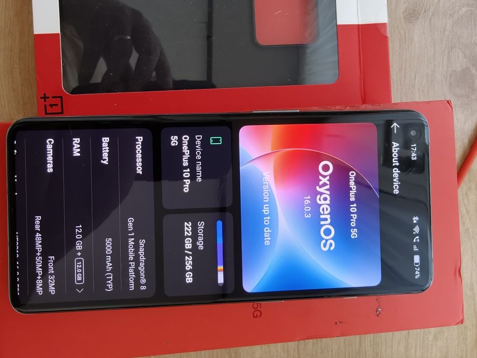Oneplus 10 pro verde 256/12 gb ram CA Nou!!