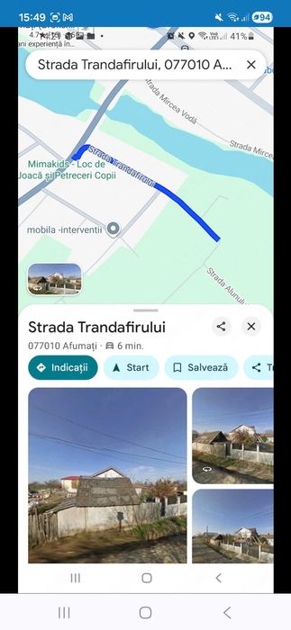 Proprietar | Teren 5000 mp Afumați - Str. Trandafirului | Utilități | Ideal Hală Depozit