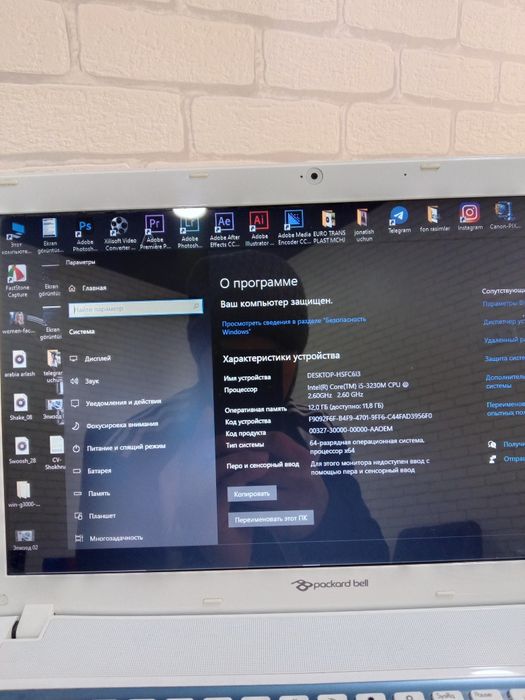 Novtbok 16. Ekran.ssd 120. Ram 12  i5 2.90
