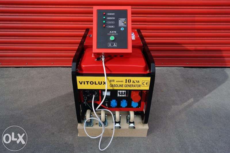12.5 KVA Бензинови Монофазни Генератори VITOLUX с пълна Автоматика