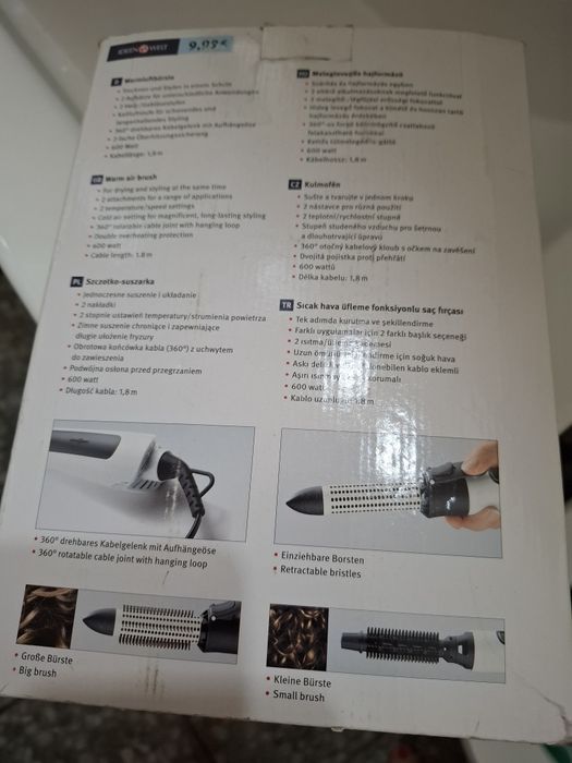 Perie ondulator uscator de par