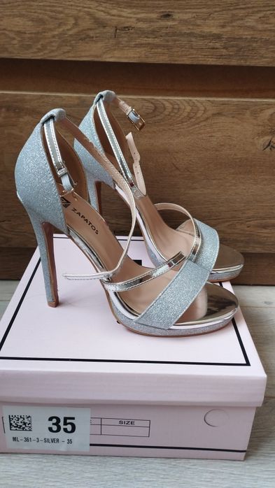 Sandale argintii Nr 35