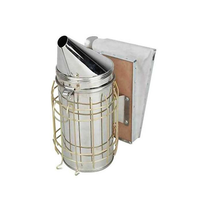 Пушилка пчели с телешка кожа и галванизирано желязо Размер М пчели мед