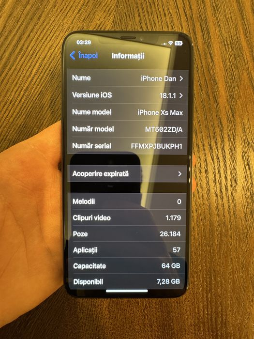 iPhone XS Max 64gb baterie 79%
