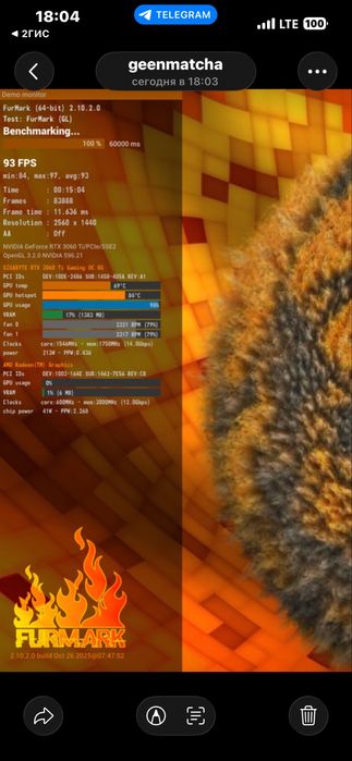 Gigabite Rtx 3060ti 8gb 3 винтовая