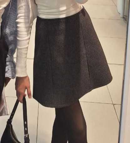 Юбка женская серая