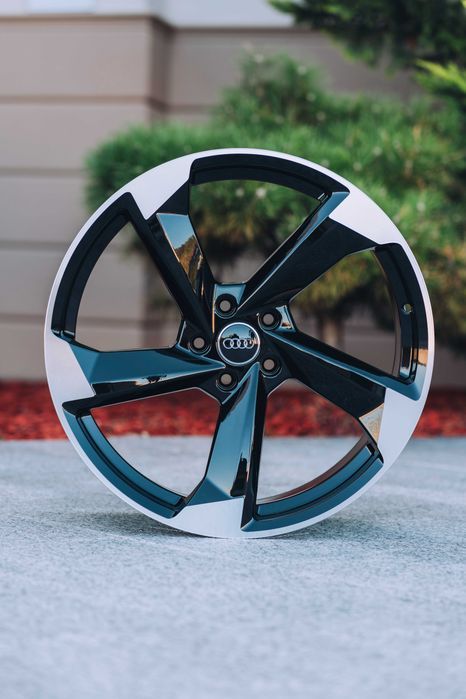 Jante Roti Audi R20 5x112 Black A4 A5 A6 A7 A8 Q3 Q5 Q7 Q8 SQ7 SQ8 RSQ8 E-Tron Aliaj Nou