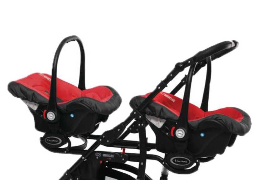 Scoica auto leganat Bebelus copil BabyActive Twinni TWTT-4, Rosu