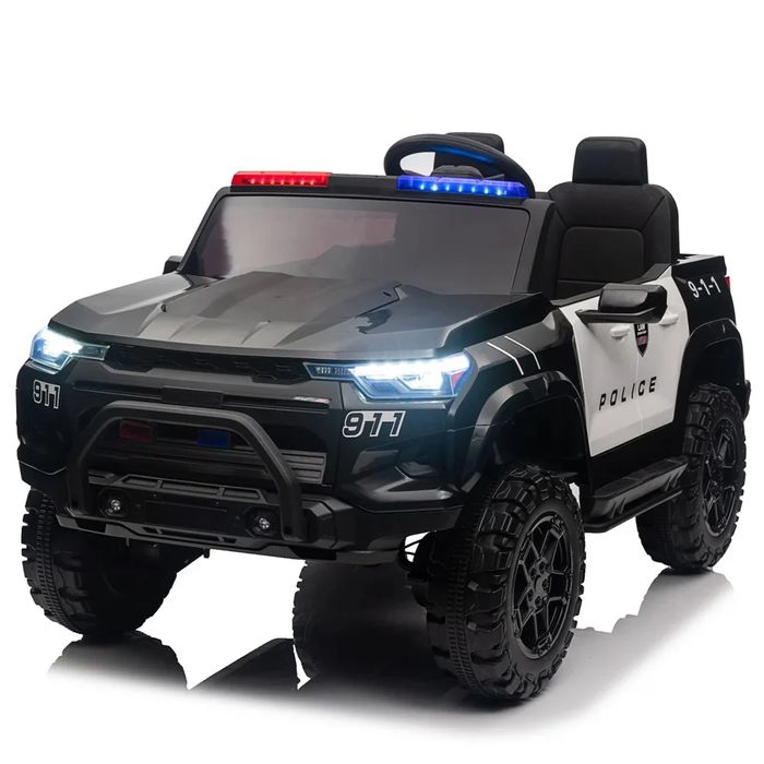 Masinuta electrica PolicePatrol 800W 24V 4x4 pentru copii 2 locuri