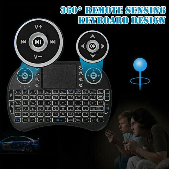 Tastatura Smart TV Wireless 3 în 1 tastatură wireless + mouse + touch